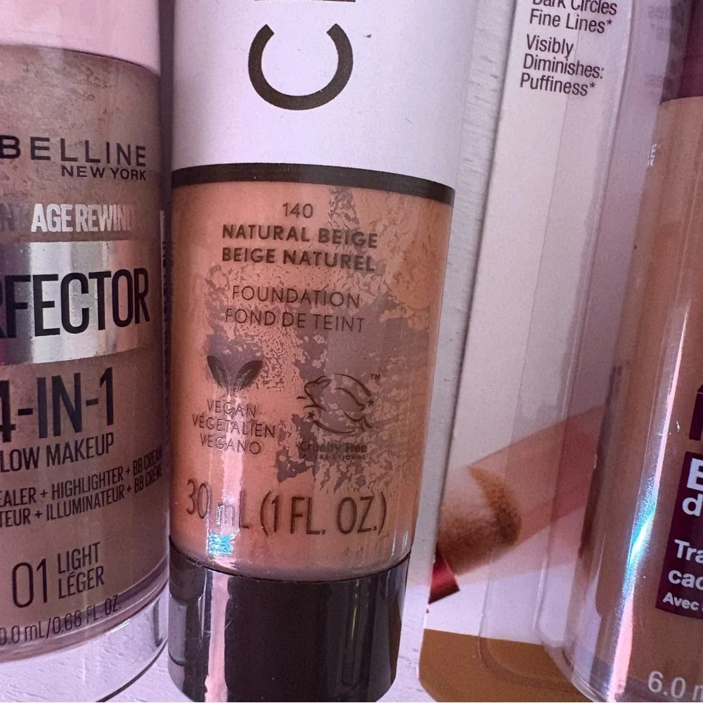 Maybelline & Cover Girl NEW Concealer, Foundation, Perfector